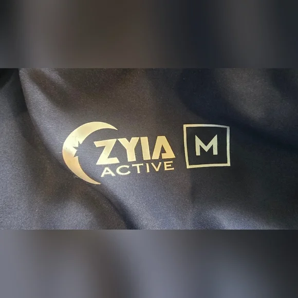 Zyia Active Navy With Rainbow Stripes Windbreaker Size Medium - Picture 5 of 12